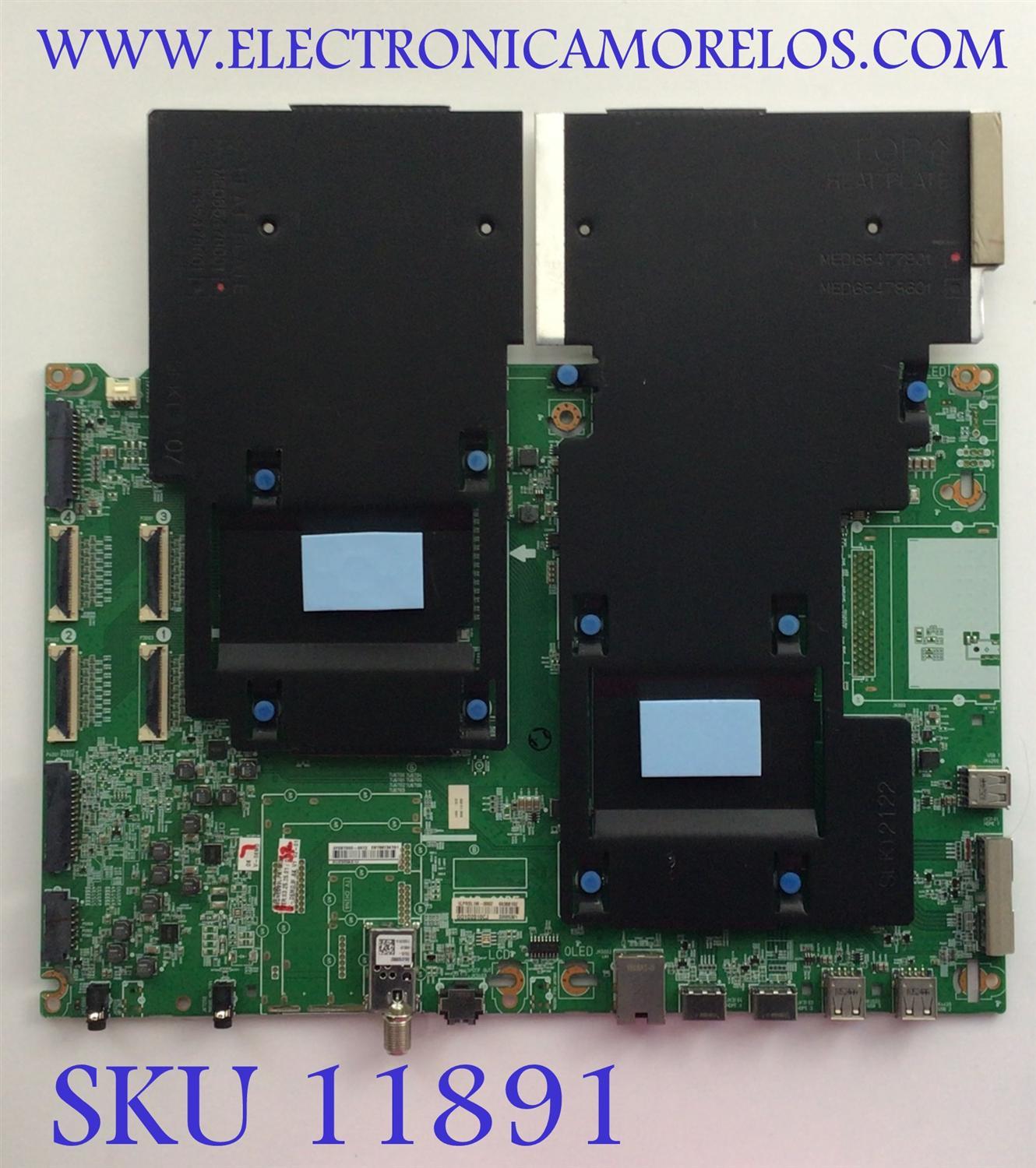 MAIN PARA SMART TV LG 8K / NUMERO DE PARTE EBT66734701 / EAX69440005 / 66388102 / 33595301 / 2FEBT000-007Z / DISPLAY HV860SUB-E1D / MODELO 86QNED99UPA.AUSFLJR